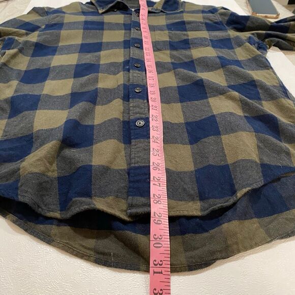 Abercrombie & Fitch Soft Flannel Shirt Men’s Large – Plaid Long Sleeve Button Do - Picture 5 of 6